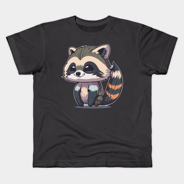 Racoon Kids T-Shirt by DesignVerseAlchemy